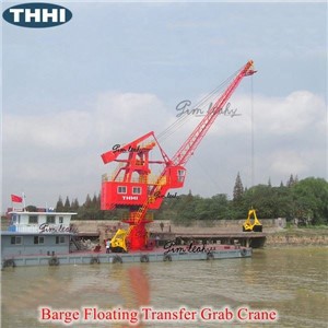 35T二手浮吊船出售租赁砂石过驳浮吊船